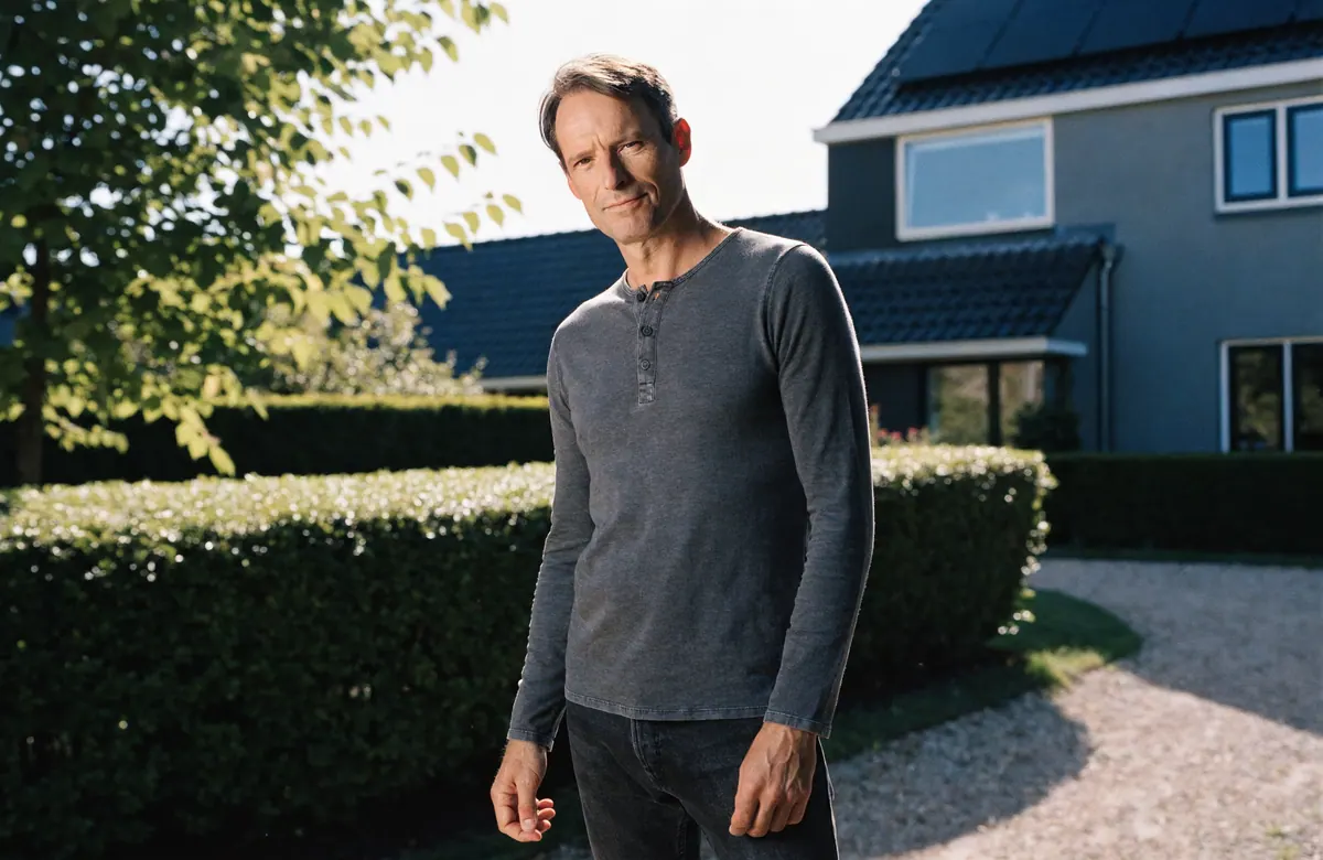 Klant voor zijn woning