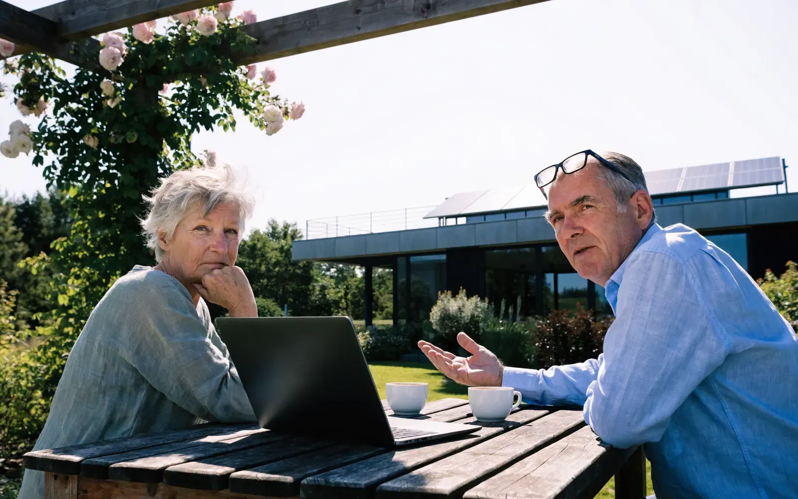 Woning met zonnepanelen en een thuisbatterij