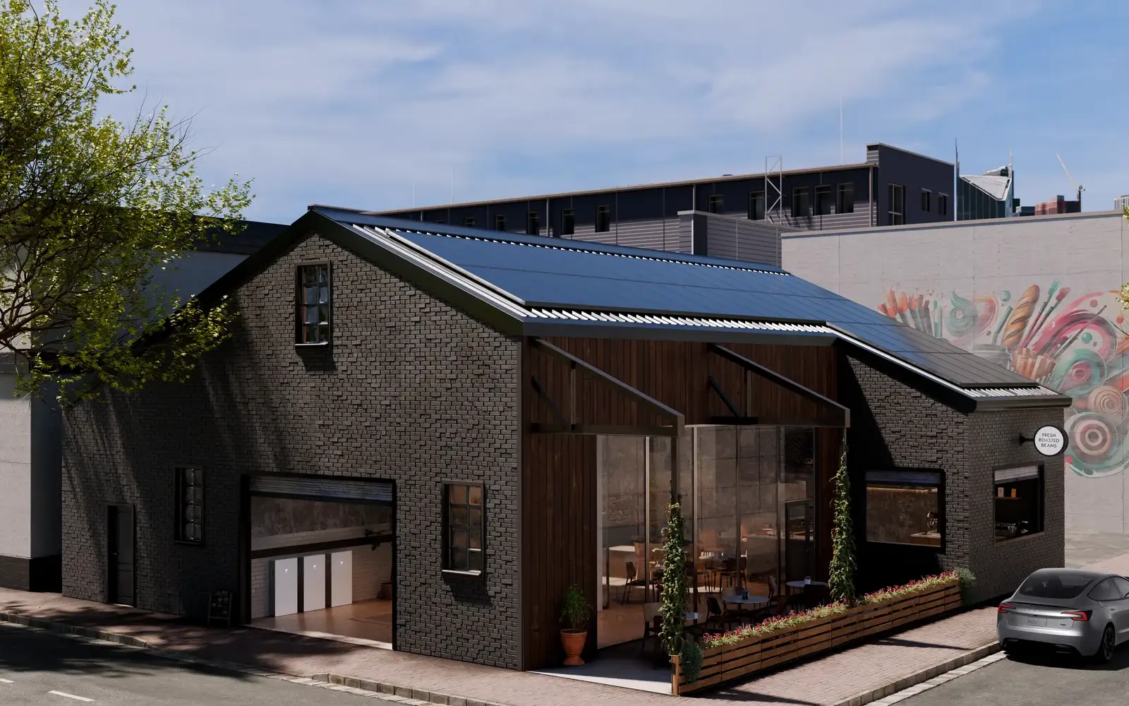 Woning met zonnepanelen en een thuisbatterij