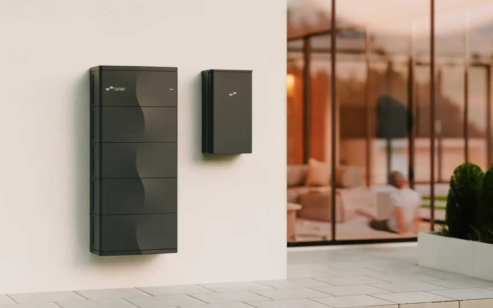 Woning met zonnepanelen en een thuisbatterij