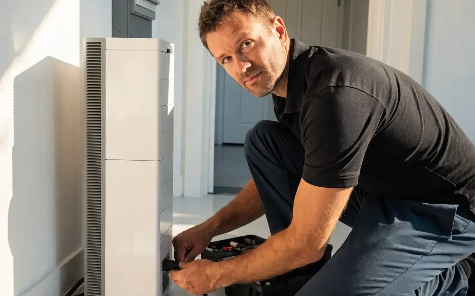 Woning met zonnepanelen en een thuisbatterij