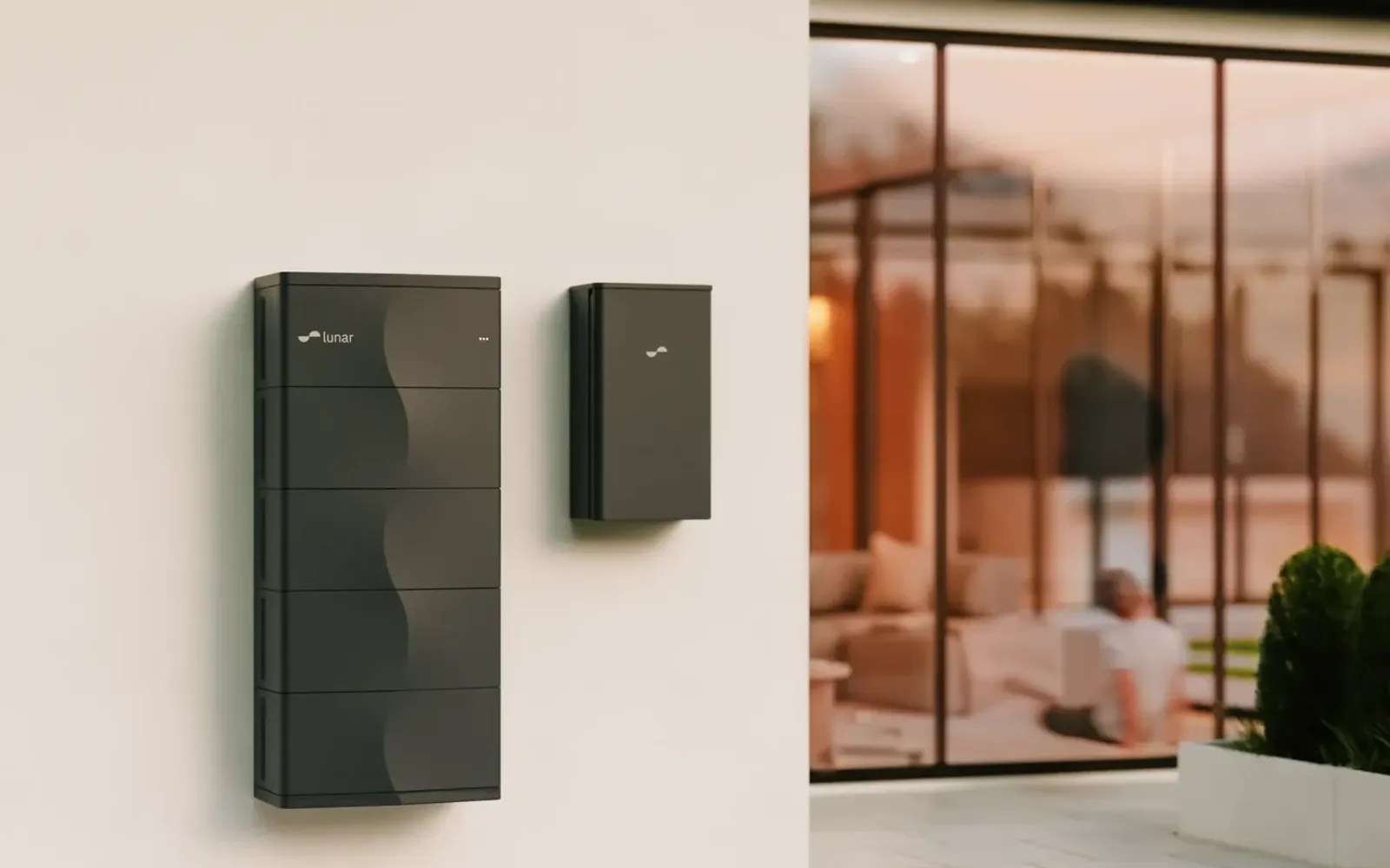 Woning met zonnepanelen en een thuisbatterij
