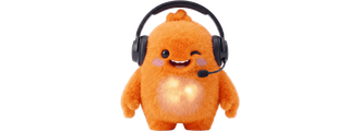 Bram, de mascotte van Energie Morgen, met headset