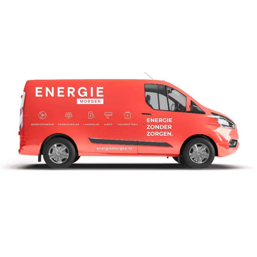 a Energie Morgen branded van