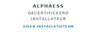 AlphaESS gecertificeerd installateur, eigen installatieteam